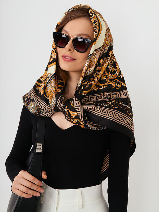 Большой, мягкий, тонкий и очень нежный двусторонний платок с рисунком. - Tantino фото 10