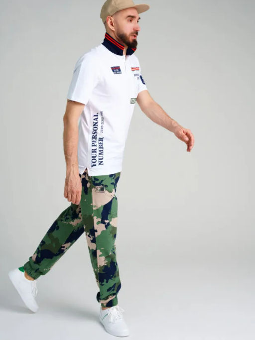 PlayToday / Сорочка трикотажная с воротником поло для мужчин  фото 2