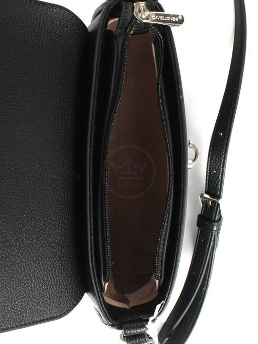 Сумка женская искусственная кожа DJ-CM 6925-BLACK, 1отд, плечевой ремень, черный SALE 259789 - Adelia фото 8