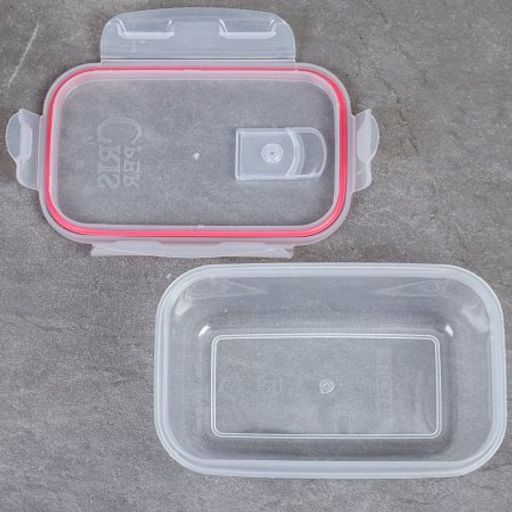 Салатник 5 штук прямоугольный с крышками / 805-5 /уп 36/ 170, 500, 900, 1600, 2500 мл - Галеонтрейд фото 4