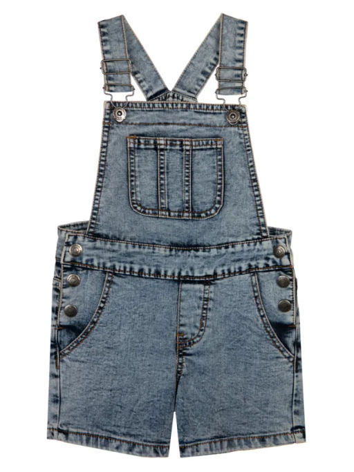 PlayToday / Полукомбинезон текстильный джинсовый для девочек  фото 5