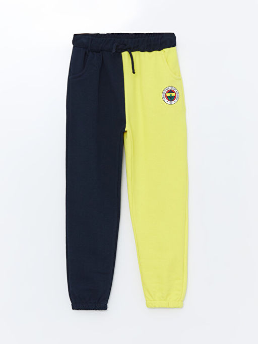 Bisiklet Yaka Fenerbah?e Bask?l? Erkek Bebek Sweatshirt ve E?ofman Alt? Tak?m - Waikiki фото 3