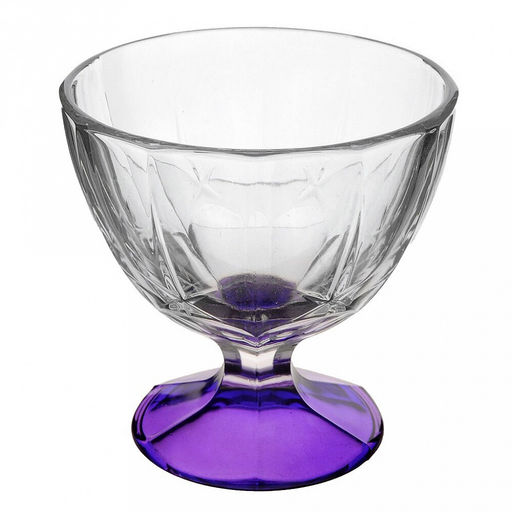 Креманка стеклянная Лак микс new д10,2см, h10,3см, форма Звезда, крашеное дно (Россия) - Домашняя мода фото 4