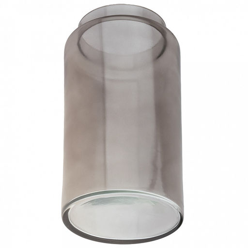 Ваза для цветов стеклянная "Дэни-5" 8л, д19см, h34,5см, большая, "Дымчатый", прозрачный (Россия)