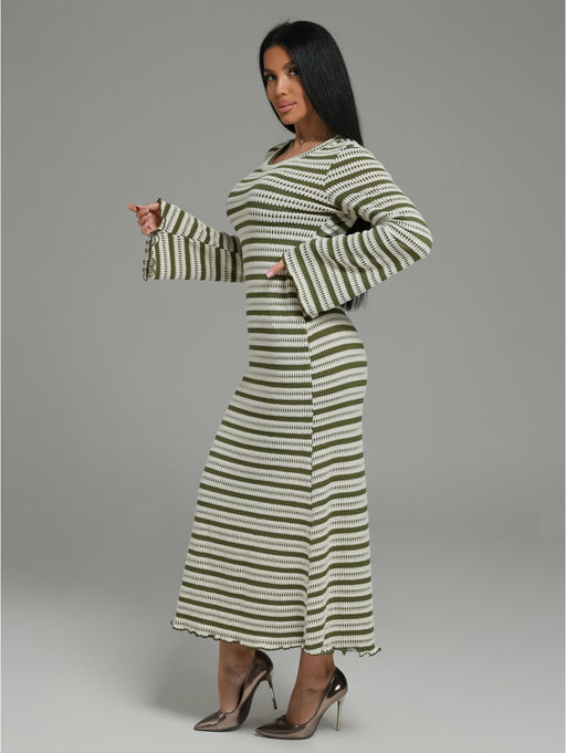 Амелия платье женское (бело-черный) - Lovetex фото 10