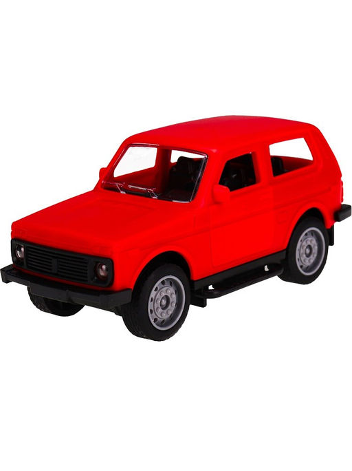 Машина инерц. "LADA Niva" 13,5*6,5см, красная (ИК-0856) откр. двери, в пакете