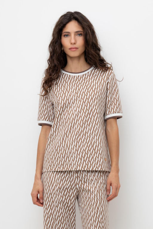 ЕВТ 3220/бежевые мини косы фуфайка жен