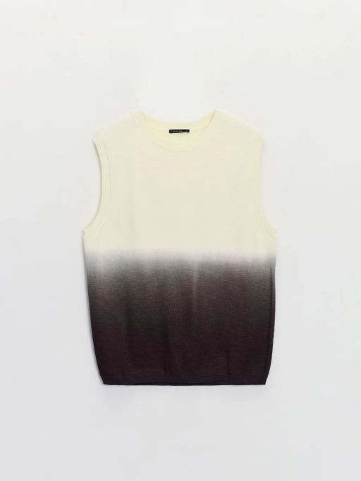 Джемпер без рукавов с добавлением льна ZR2605043308-27 / Zarina