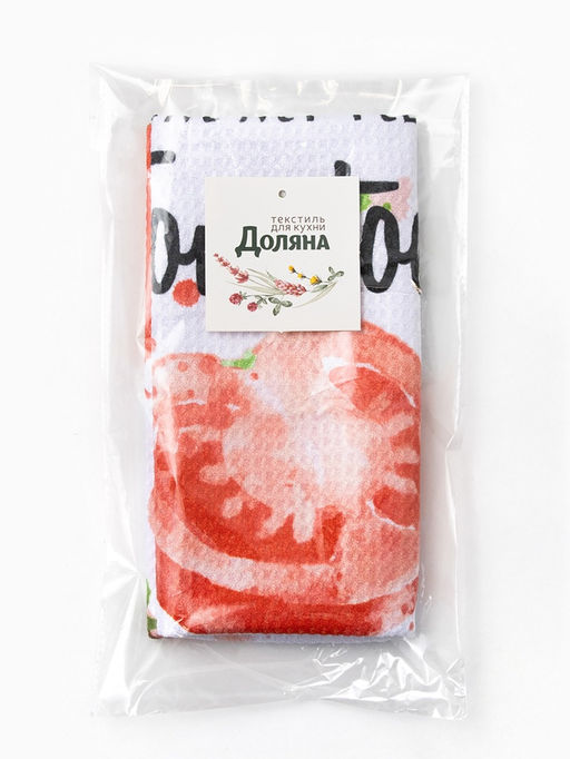 Цена за 2 шт. Полотенце Доляна Tomato, 40×60±3 см, 100% п/э, микрофибра