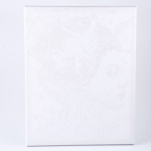 Картина по номерам на холсте с подрамником «Задумчивая девушка» 40×50 см