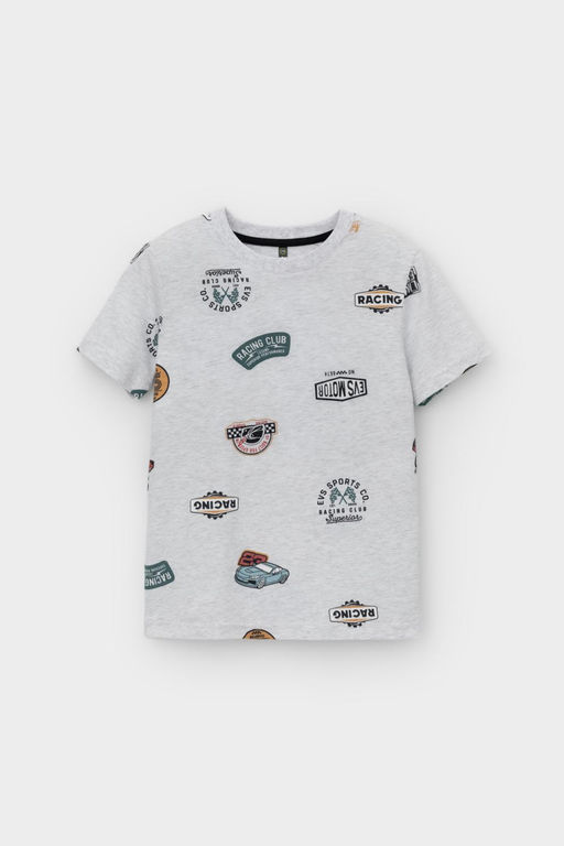 Crockid _ КР 302594/св.серый меланж,ралли к546 фуфайка (футболка) для мал  фото 5