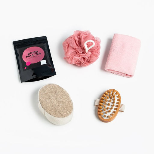 Подарочный набор Этель Spring, полотенце 30?60 см, мочалка, массажёр  фото 2