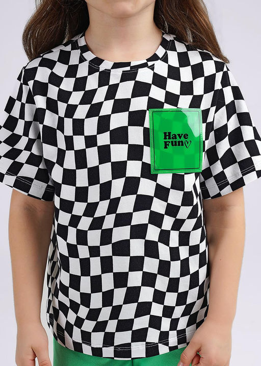 Футболка дев. (ЧЗ) белый/черный 846584/77гн - Clever wear фото 3