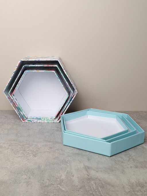 Коробка подарочная 3 штуки / 1163 /уп 24/13.7*15.7*7/15.7*18*8/17.5*20*9cm - ГалеонТрейд фото 4