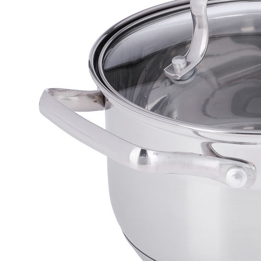Кастрюля VETTA Берн 16*10 см 1,9 л со стекл. кр., индукция арт. 822-099 - Полимербыт фото 2
