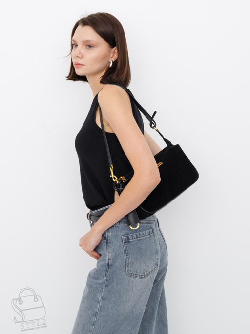 Сумка женская кожаная 990192-1NN black Natale Navetta