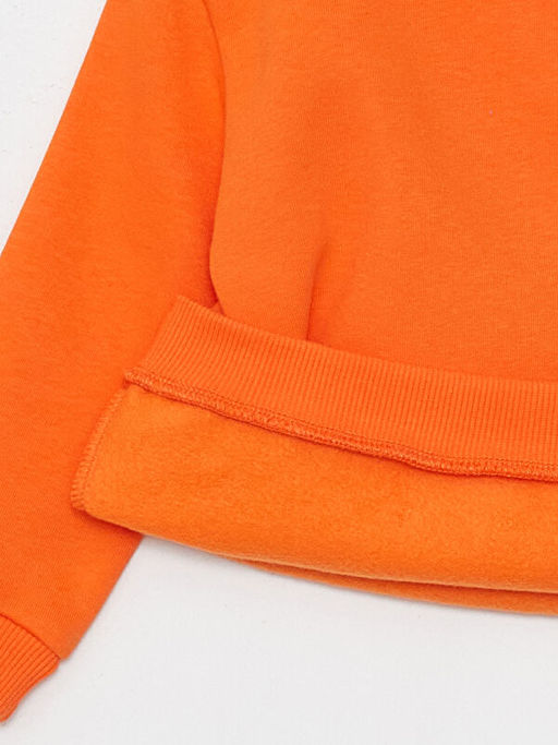 Bisiklet Yaka Uzun Kollu Bask?l? Erkek Bebek Sweatshirt - Waikiki фото 3