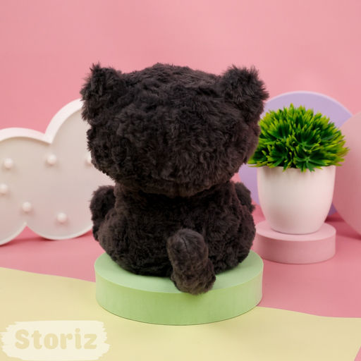 Мягкая игрушка "Curly Cat" черный, 23см