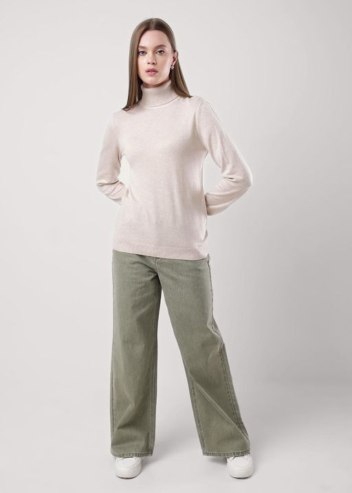 CLE Джемпер жен. 352795ха меланж св.бежевый - Clever wear фото 6