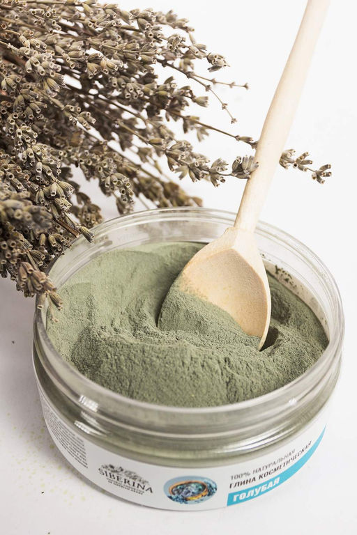 Глина голубая косметическая - Siberina фото 4