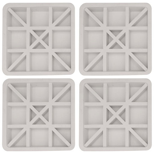 Антивибрационная подставка для стир.машин/холод. 4шт. 6х6х1,5см ПТ76-143