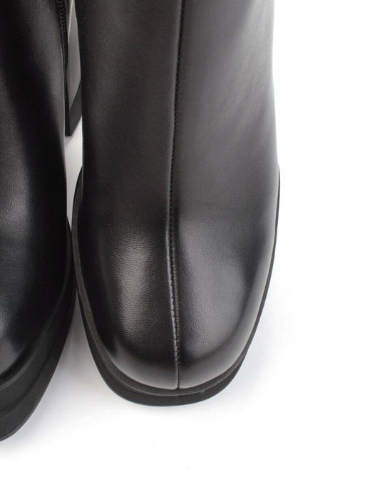 02-3563-24BM-1 BLACK Сапоги зимние женские (натуральная кожа, натуральный мех) - Фабричный китай фото 10