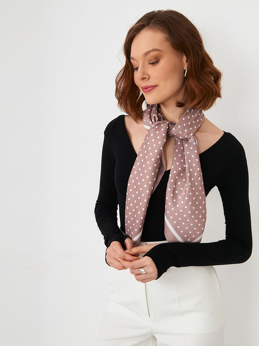 Большой, мягкий, тонкий и очень нежный двусторонний палантин с рисунком. - Tantino фото 8