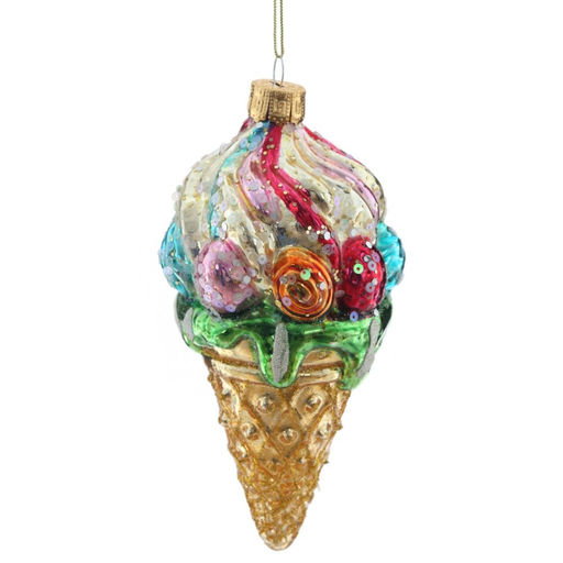 Украшение новогоднее "Мороженное", L6 W6 H16 см