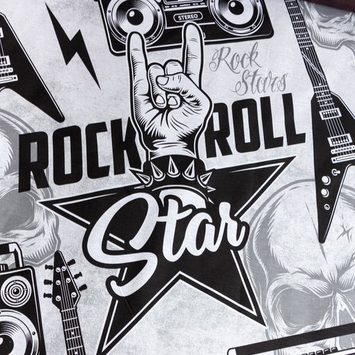 Постельное бельё Этель дуэт Rock star 143х215 см - 2 шт, 220х240 см, 70х70 см -2 шт, 100% хлопок, бязь 125 г/м2  фото 3