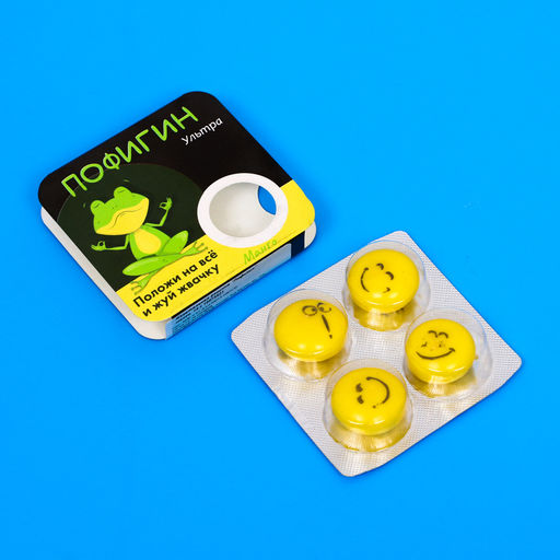 Цена за 4 шт. Жевательная резинка Пофигин манго, 14 г - Simaland фото 2