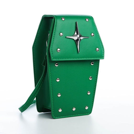 Сумка молодёжная на магните, цвет зелёный - Simaland фото 2
