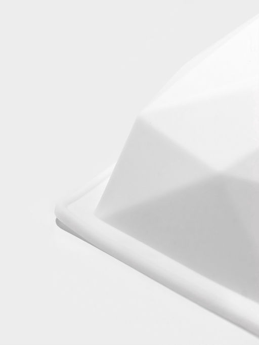 Форма для муссовых десертов и выпечки KONFINETTA Геометрия любви, силикон, 21.5?20?6 см, белая