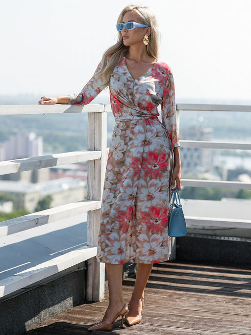 Платье с принтом