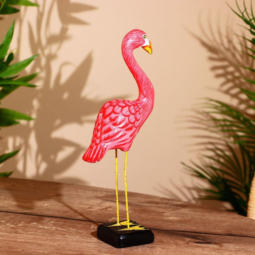Сувенир «Фламинго», 30 см, дерево