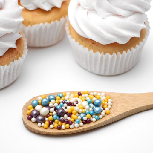 Посыпка кондитерская Жемчуг взорванные зерна риса в цветной глазури, микс, 50 г - Кондимир фото 2