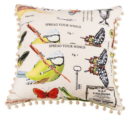 ПОДУШКА ДЕКОРАТИВНАЯ 44*44 СМ, БАТТЕРФЛЯЙ Х/Б 100 - Lefard фото 2
