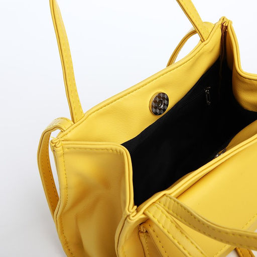 Сумка-тоут на молнии, цвет жёлтый - Simaland фото 5