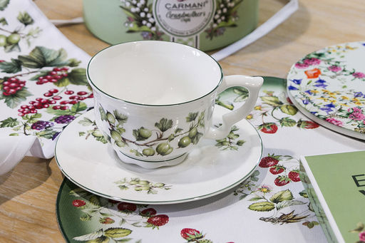 Чашка с блюдцем Крыжовник, 0,34 л - Anna lafarg фото 6