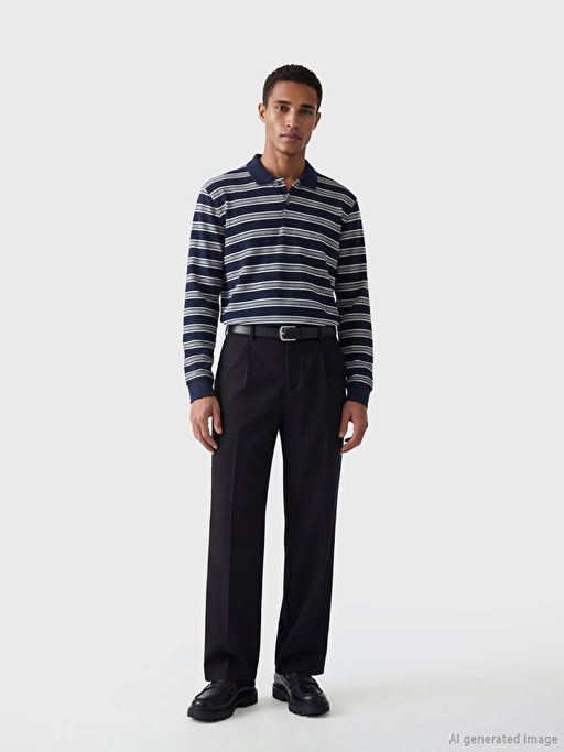 Polo Yaka ?izgili Erkek Ti??rt