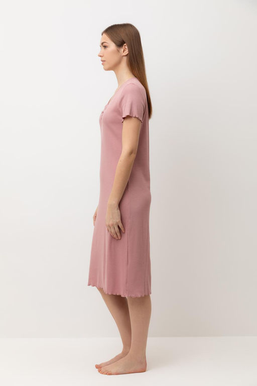 Е 10063/серая пудра сорочка ночная жен