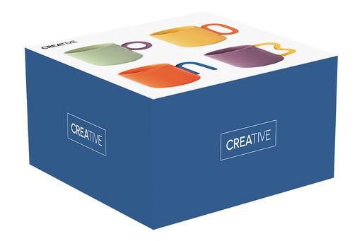 Набор кружек Creative, оранжевый, жёлтый, зелёный, фиолетовый, 0,35 л, 4 шт - Easy life фото 6