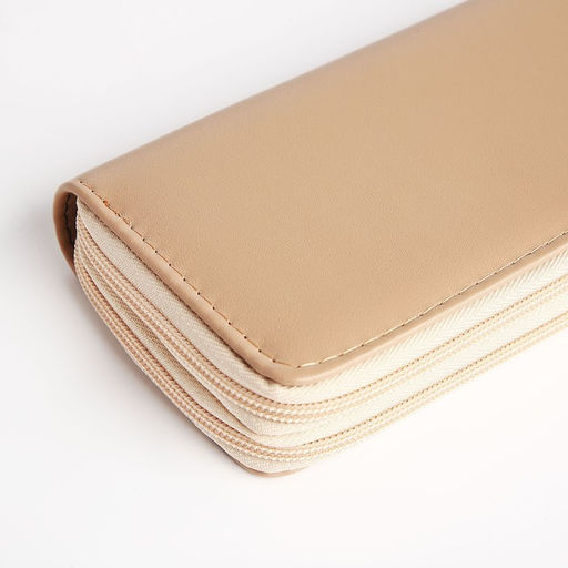 Кошелёк на молнии, цвет бежевый - Simaland фото 3