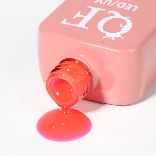 Гель лак для ногтей, витражный, трехфазный, 10 мл, LED/UV, розовый (70)