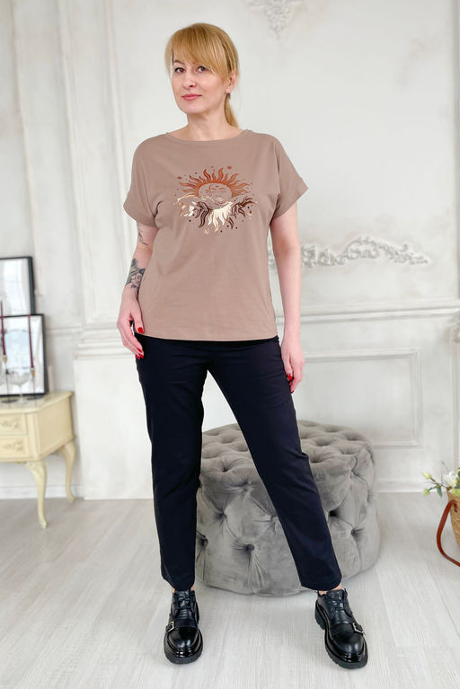 Футболка Rumoda 2195 капучино  фото 3