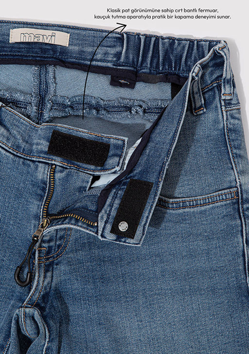 Rosina Adaptive Indigo Mavi Jean Pantolon  фото 3