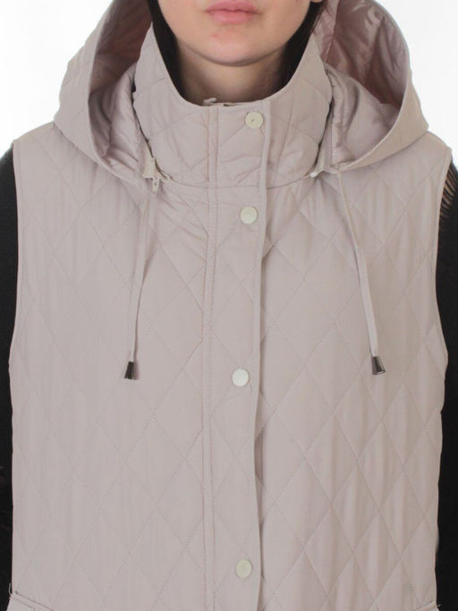 A-606 GRAY/BEIGE Жилет утепленный женский (50 гр. синтепон)