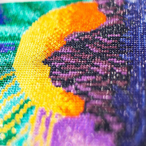 Алмазная мозаика с полным заполнением на холсте «Горы», 20×30 см