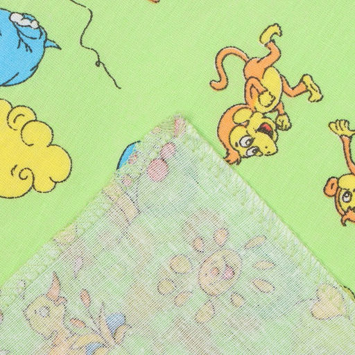 Пеленка Крошка Я Зоопарк цв.зеленый, 70*120 см, 100% хлопок  фото 3