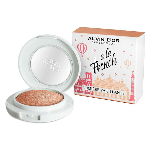 Alvin Dor A LA FRENCH ALF-08 Запечённый хайлайтер для лица Vacillante тон 02 goldish