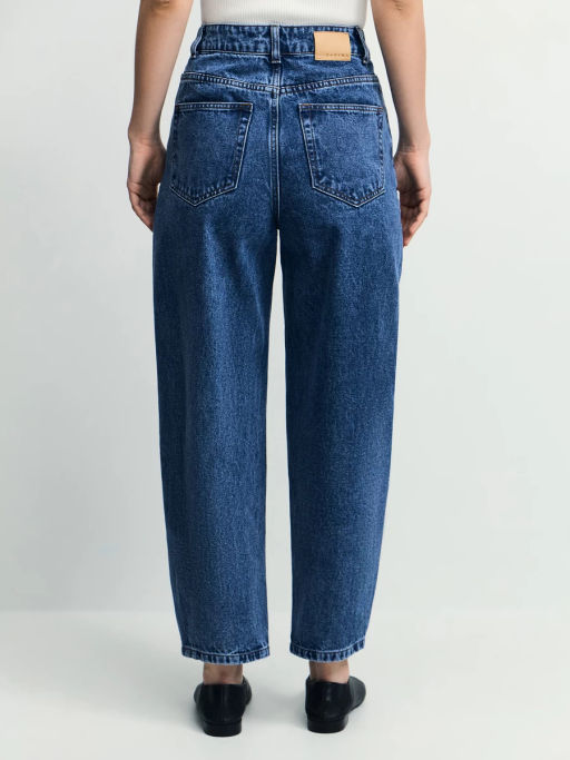 Джинсы barrel с высокой посадкой / Zarina  фото 4